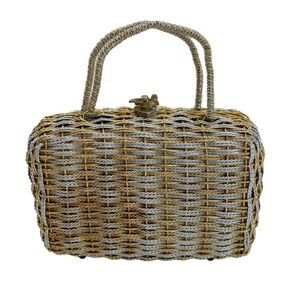 KORET Vintage 60’s Gold & Silver Woven Metal Handbag